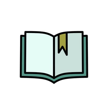 book illustration, book icon with an elegant concept, suitable for simple designs vector