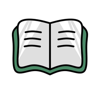 book illustration, book icon with an elegant concept, suitable for simple designs vector