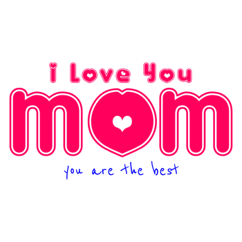 Mother's Day Design Concept on a Transparent Background png