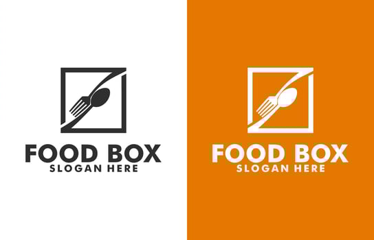 Food logo design template vector, Cafe or restaurant emblem vector