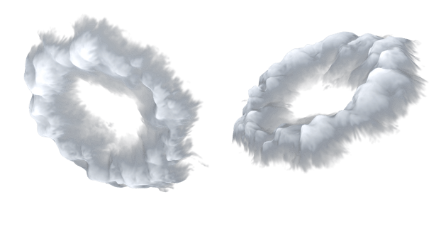 Cloud portal air circle. 3d render isolated png