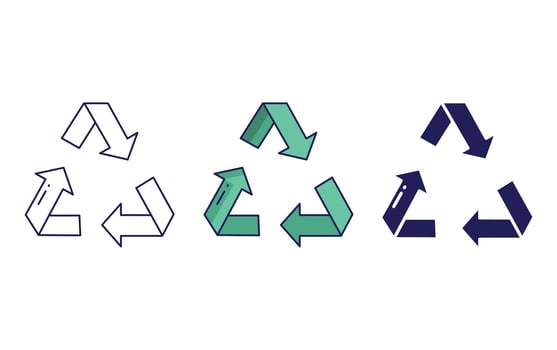 Recycle vector icon