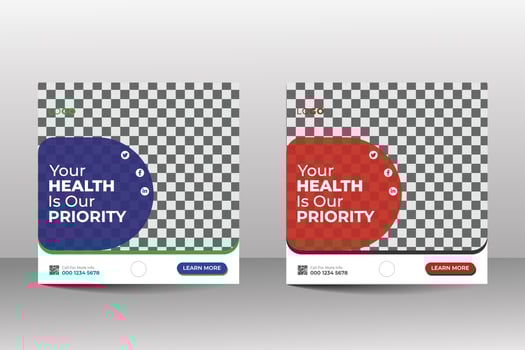 business professional modern Corporate Social Media Post design vector template