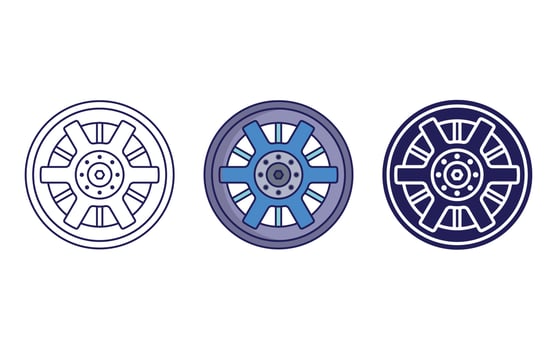 Car Tire vector icon