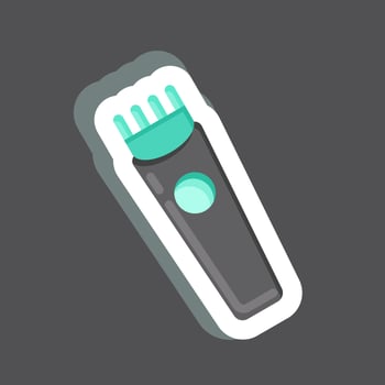 Icon Trimmer. related to Barbershop symbol. Beauty Saloon. simple illustration vector