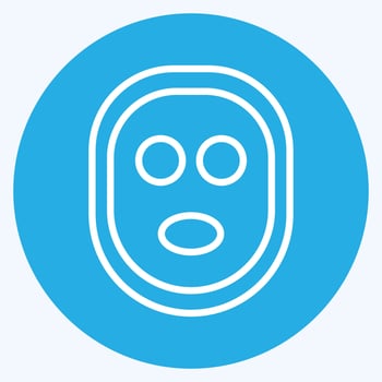 Icon Facial Mask. related to Barbershop symbol. Beauty Saloon. simple illustration vector