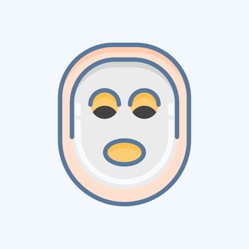 Icon Facial Mask. related to Barbershop symbol. Beauty Saloon. simple illustration vector