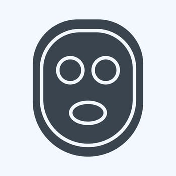 Icon Facial Mask. related to Barbershop symbol. Beauty Saloon. simple illustration vector