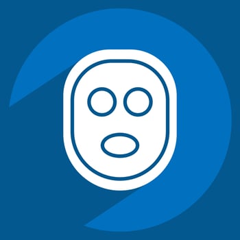 Icon Facial Mask. related to Barbershop symbol. Beauty Saloon. simple illustration vector