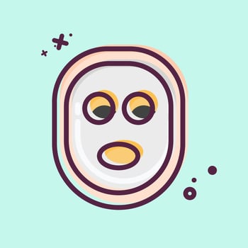 Icon Facial Mask. related to Barbershop symbol. Beauty Saloon. simple illustration vector