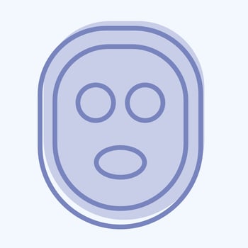 Icon Facial Mask. related to Barbershop symbol. Beauty Saloon. simple illustration vector