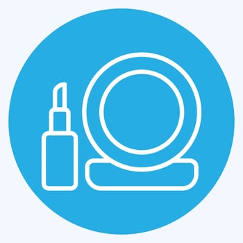 Icon Makeup. related to Barbershop symbol. Beauty Saloon. simple illustration vector