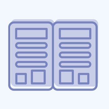Icon Magazine. related to Barbershop symbol. Beauty Saloon. simple illustration vector