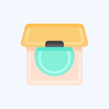 Icon Powder. related to Barbershop symbol. Beauty Saloon. simple illustration vector