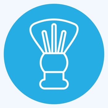 Icon Shaving Brush. related to Barbershop symbol. Beauty Saloon. simple illustration vector