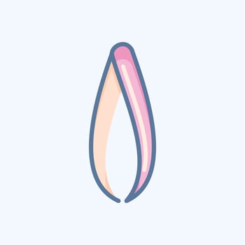 Icon Tweezers. related to Barbershop symbol. Beauty Saloon. simple illustration vector