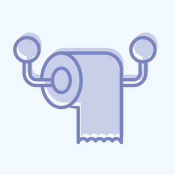 Icon Tissue Roll. related to Barbershop symbol. Beauty Saloon. simple illustration vector