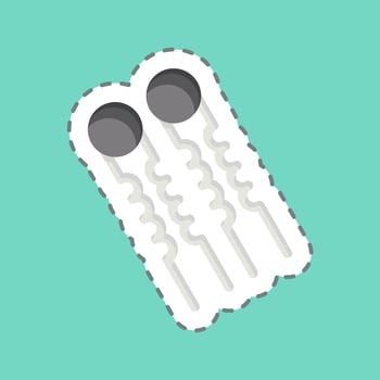 Icon Hair Pins. related to Barbershop symbol. Beauty Saloon. simple illustration vector