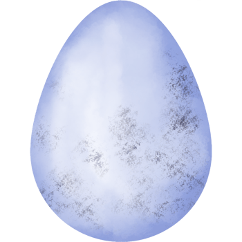 Watercolor purple easter egg. png