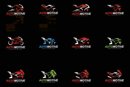 Motorcycle Logo, MotoSport Vehicle Vector, Design For, Automotive, Motorcycle Costume Workshop, Motorcycle Repair, Product Brand, Motogp vector