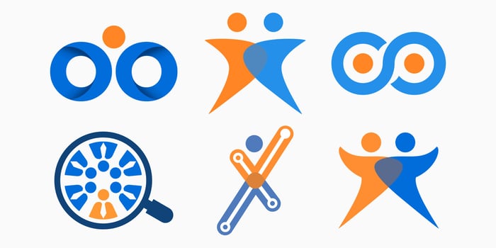 Logo collection for People creative template. Community and family logo element. vector