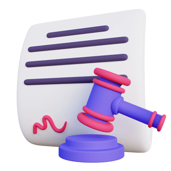 3d Illustration of Legal Document png