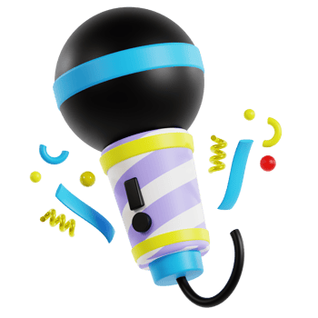 3D Party Mic png
