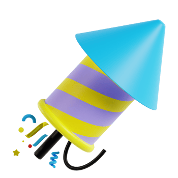 3D Firecrackers For The Party png