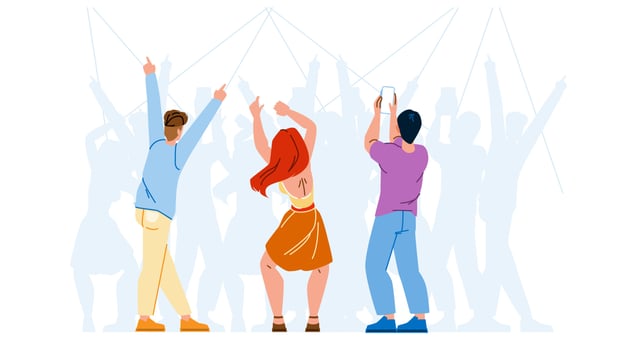 people concert vector