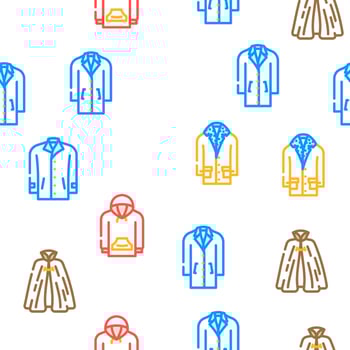 outerwear male clothes vector seamless pattern