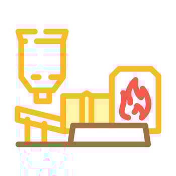 dried concentrate copper color icon vector illustration