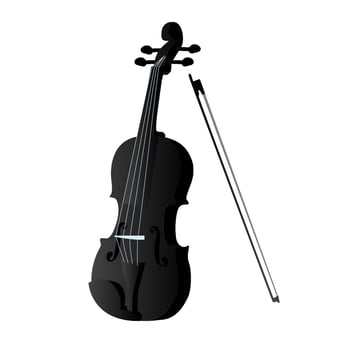 Black cello. Vector illustration of the cello EPS10.