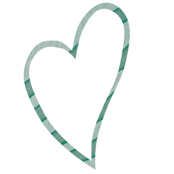 Love and Heart watercolor handdrawn png