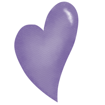 Love and Heart watercolor handdrawn png