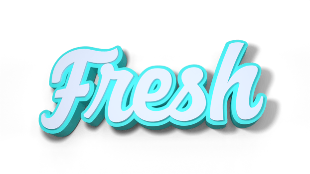 3D FONT FRESH png