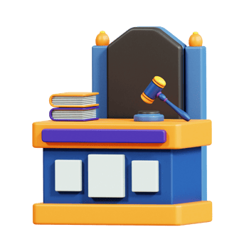 Law and Justice 3D Icon png