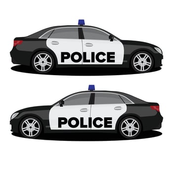 Vector police car sport illustration