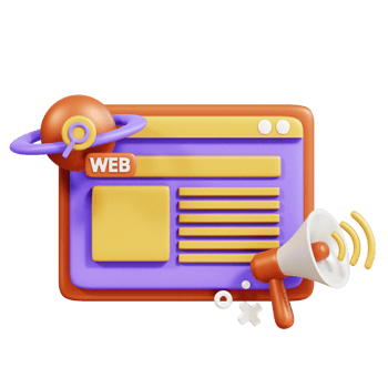 SEO Web 3D Icon png
