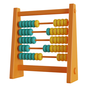 abacus  to count isolated on transparent background png