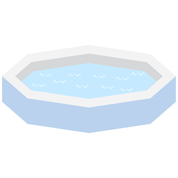Mini Rubber Swimming Pool Summer Swim Area Collection png