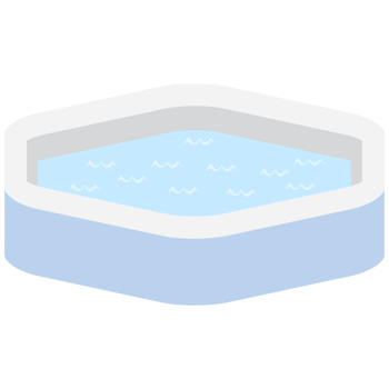 Mini Rubber Swimming Pool Summer Swim Area Collection png