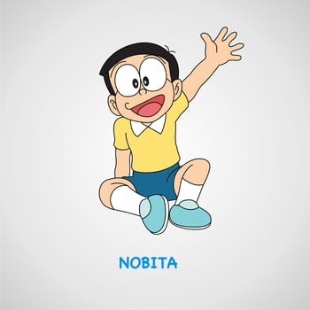 doraemon cartoon japanese vector