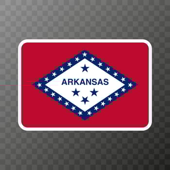 Arkansas state flag. Vector illustration.