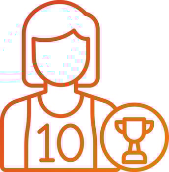 Champion Male Icon Style vector