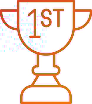 First Prize Icon Style vector