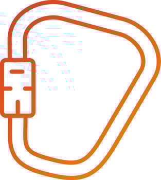 Carabiner Icon Style vector