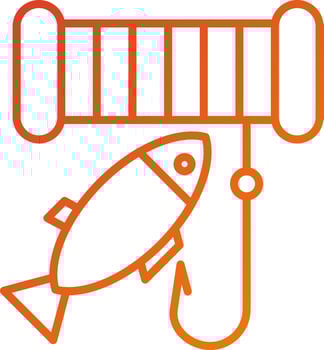 Fishing Icon Style vector