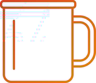 Metal Mug Icon Style vector