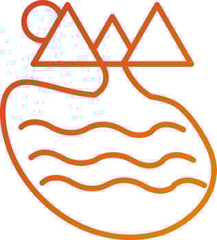 Lake Icon Style vector