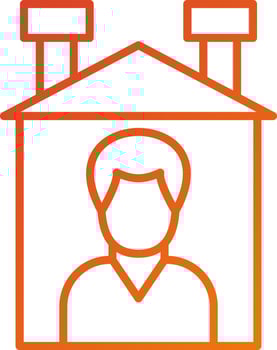 Alone Icon Style vector